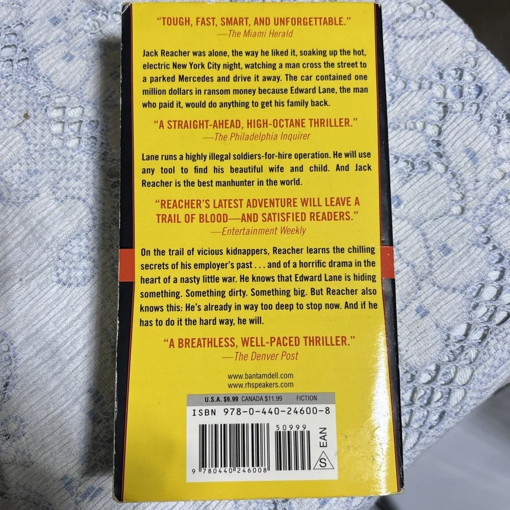 The Hard Way - 9780440246008, paperback, Lee Child Jack Reacher Novel